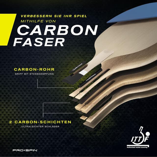 Detalle de PRO-SPIN PRO-SPIN Tischtennisschläger 2,0 mm