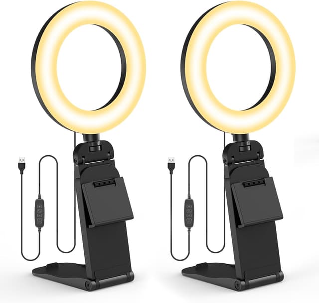 Detalle de 2 Pack 5" Laptop Ring Light with 30 Modes
