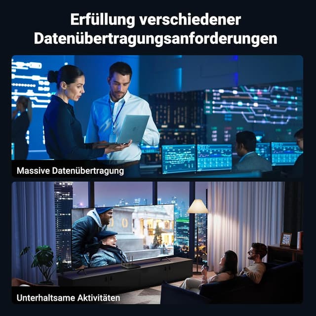 Detalle 1 de UGREEN Cat 8 LAN Kabel 40 Gbps 2000 MHz 10 m