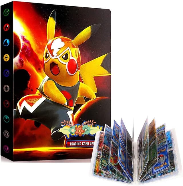 Detalle de Card Binder for Pokémon 4 Pocket – Trading Card Holder for up to 240 Cards (30 Page Album)