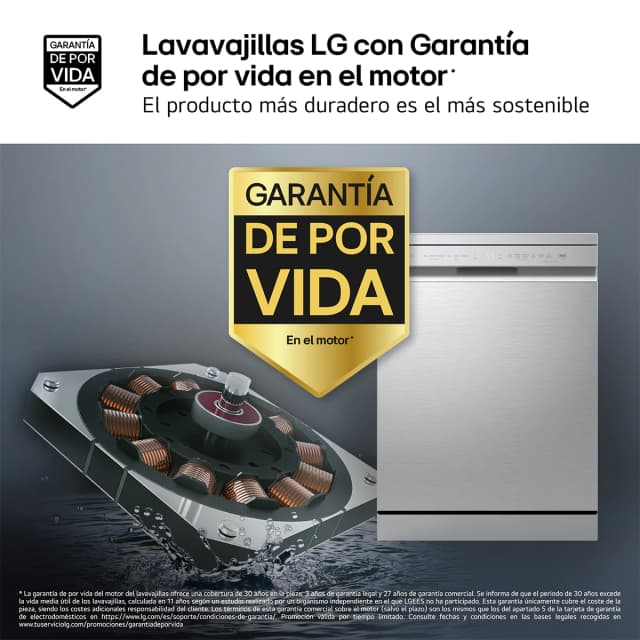 Detalle 2 de LG DF273FV 14 servicios QuadWash