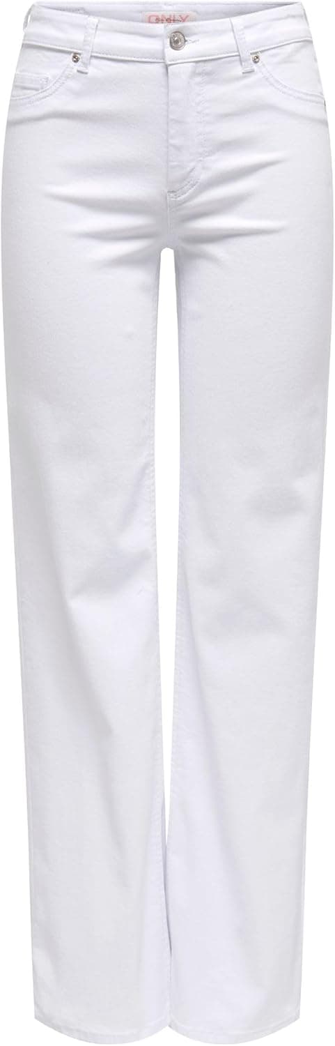 Detalle de ONLY Female Straight-Fit Jeans ONLBLUSH mit mittlerer Taille – gerade geschnittene Jeans aus Bio-Baumwolle