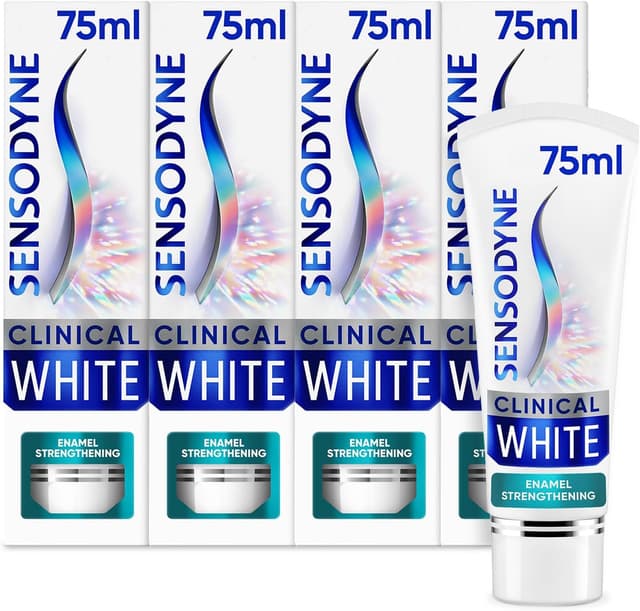 Imagen de Sensodyne Clinical White Toothpaste 4 x 75ml 🦷 en OfertitasTOP
