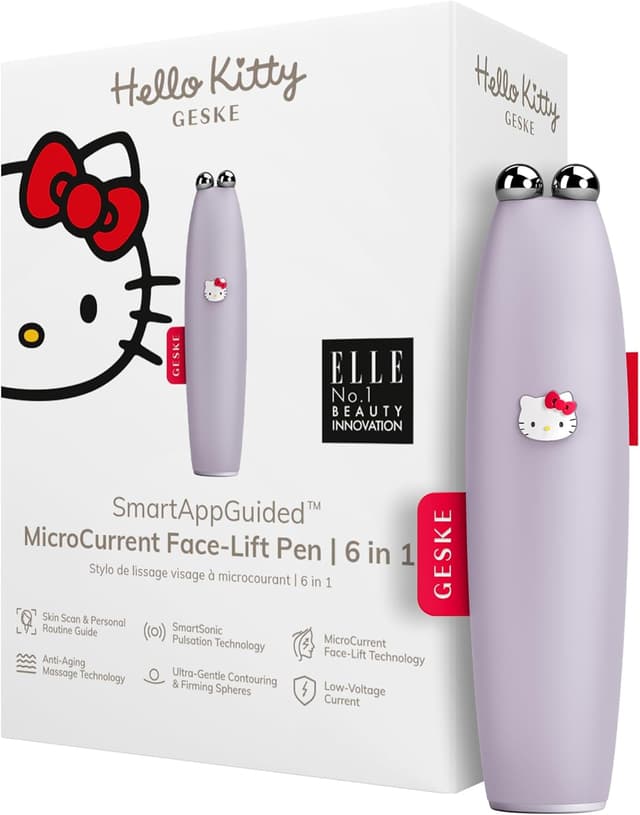 Detalle de GESKE x Hello Kitty SmartAppGuided™ MicroCurrent Face-Lift Pen 6 en 1