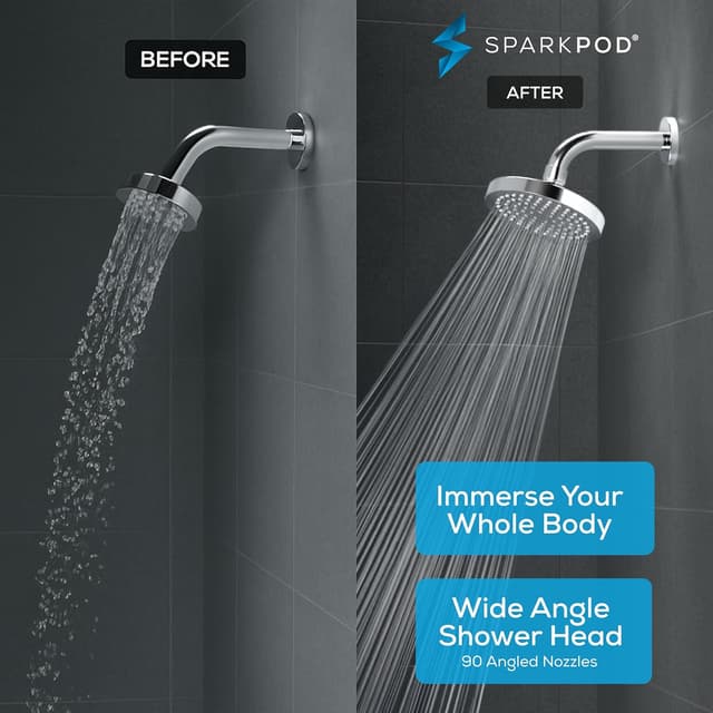 Thumbnail 1 de SparkPod Shower Head 6-inch Rain High Pressure