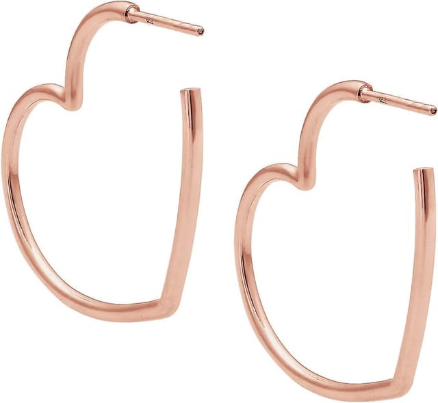 Thumbnail 3 de Elli Herz Creolen Rosé 925er Silber