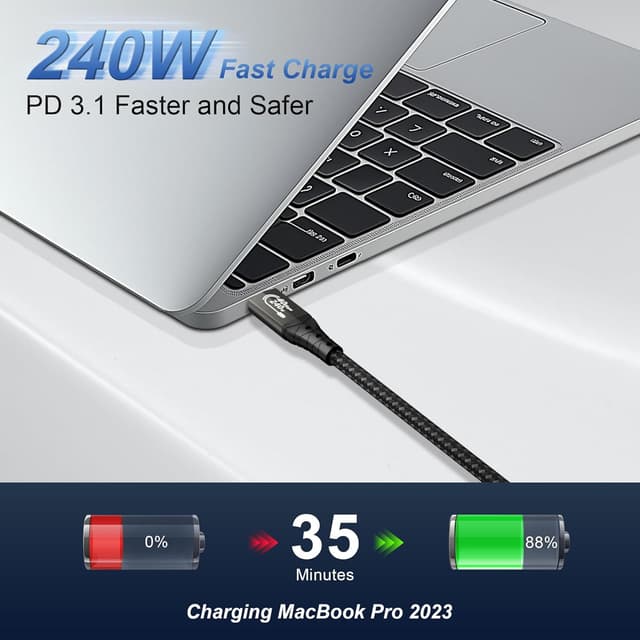 Thumbnail 4 de ZIKNYDO 40Gbps Thunderbolt 4 Cable