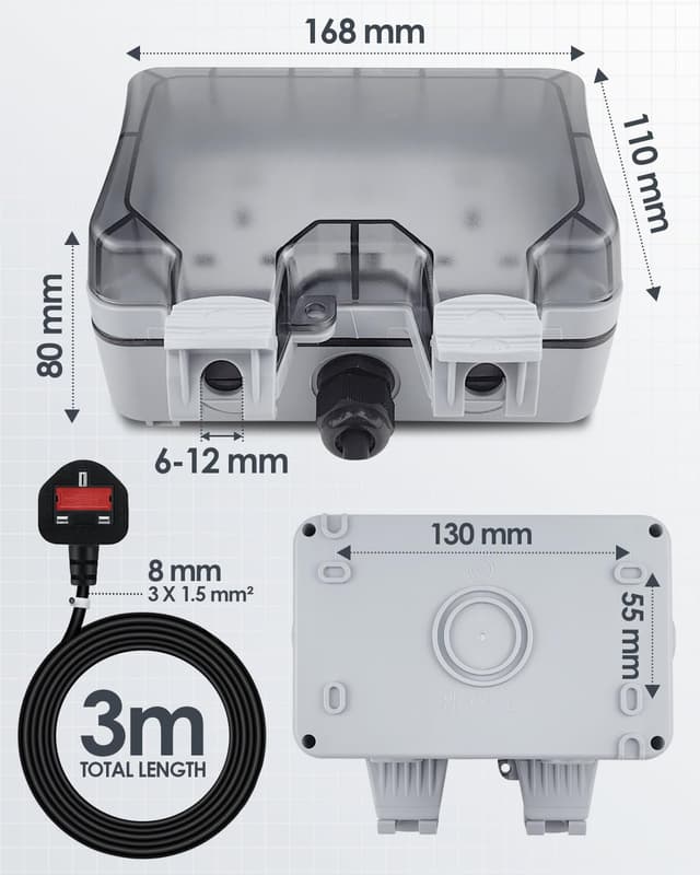 Thumbnail 4 de Zenmos Double Outdoor Socket 3m 13A