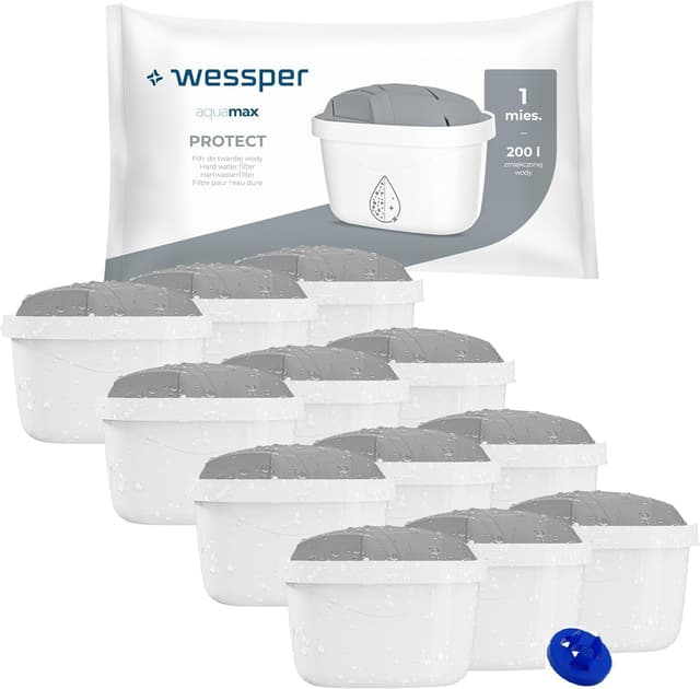 Detalle de Wessper Filtre à eau Carafe Filtrante 12 pièces
