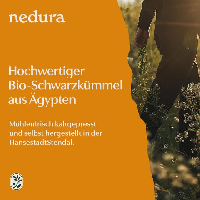Thumbnail 6 de nedura® Schwarzkümmelöl BIO, kaltgepresst & ungefiltert (ungefiltert) 500 ml