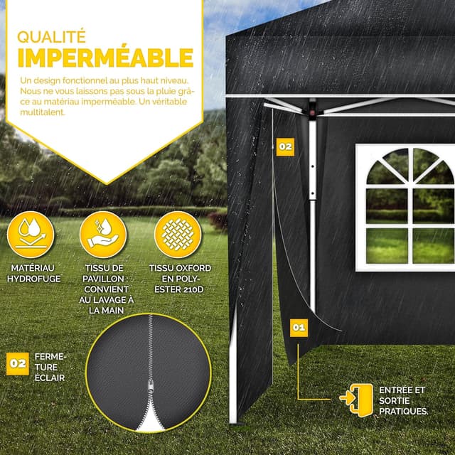 Thumbnail 4 de tillvex Tonnelle de Jardin 3 x 3 m 🏕