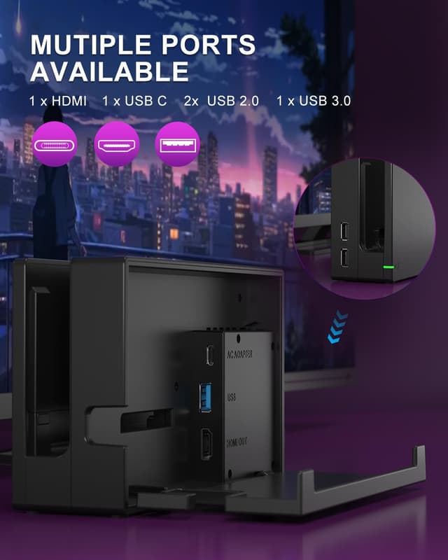 Detalle 2 de Nintendo Switch OLED Dock Station