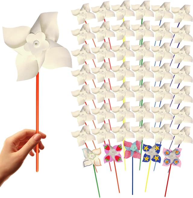Detalle de 4E's Novelty 24 DIY pinwheels craft kit