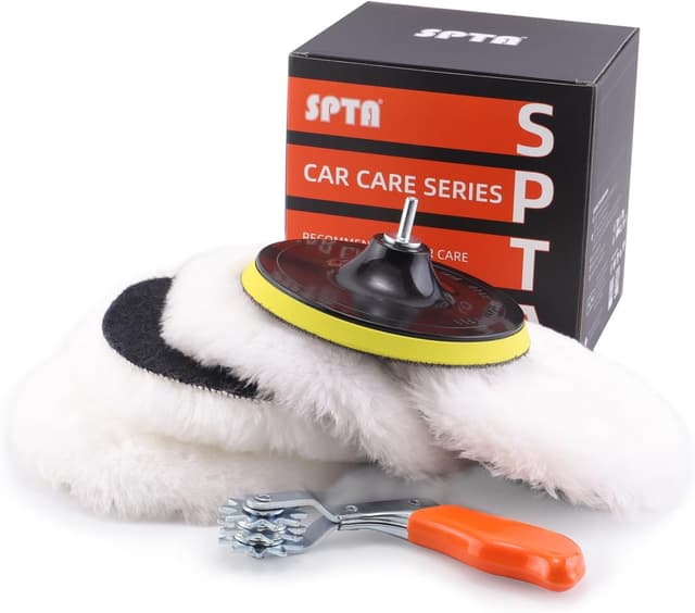 Detalle de Lammfell Polierset 180 mm mit M14