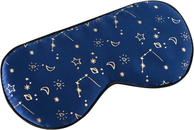 Thumbnail 5 de Antifaz para dormir de seda azul estrellas
