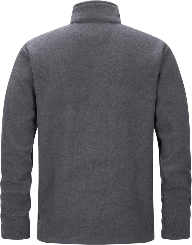 Detalle 2 de 33,000ft Herren-Fleecejacke mit Stehkragen – leichte Warmjacke für Übergang, Outdoor & Freizeit