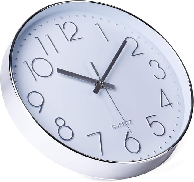 Detalle 2 de Jomparis 30 cm Modern Quartz Wanduhr