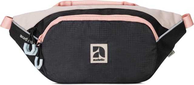 Detalle de AUDETIC Bauchtasche 2 Liter Schwarz/Rosa