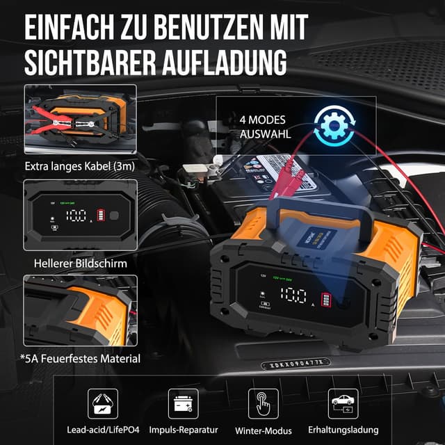 Thumbnail 2 de NEXPEAK NC202 Ladegerät 12V/24V LiFePO4