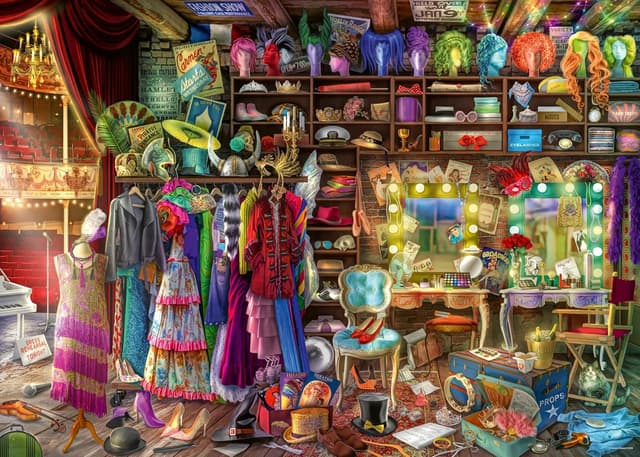 Detalle de Ravensburger Aimee Stewart Behind the Scenes 1000 Piece Jigsaw Puzzle (Age 12+)