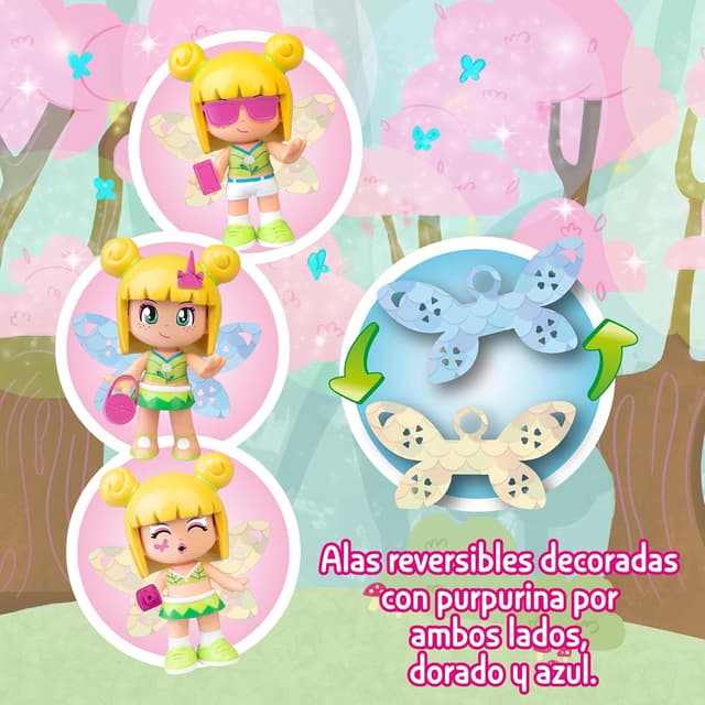 Thumbnail 5 de Famosa Pinypon Hada Mágica con Alas Reversibles y Accesorios