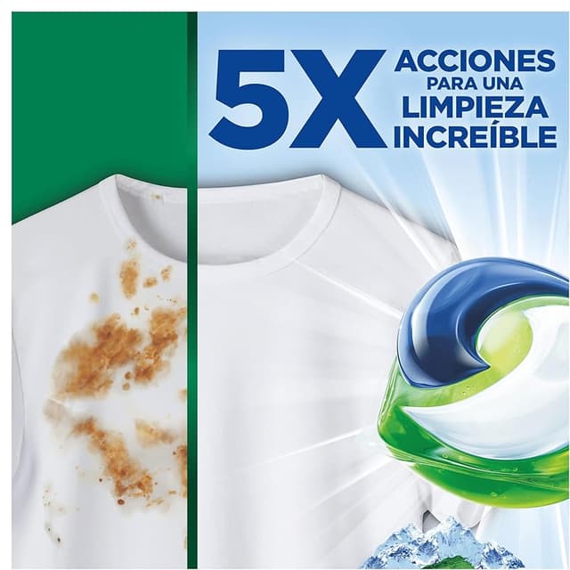 Detalle 2 de ARIEL PODS 76 Lavados: Detergente Líquido Frescor Alpinos