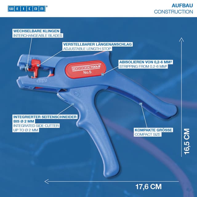 Thumbnail 4 de WEICON TOOLS Pince à dénuder automatique N° 5 🛠