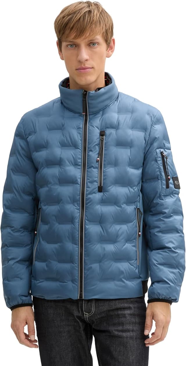 Thumbnail 6 de TOM TAILOR 1044092 giacca da uomo trapuntata leggera ibrida con cappuccio riponibile