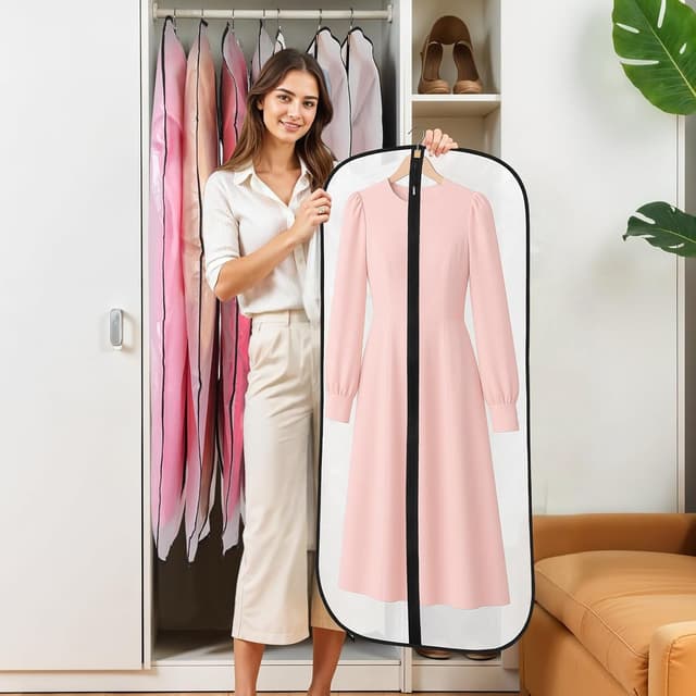 Detalle 2 de 6 Pack garment bags 60 x 120cm PEVA