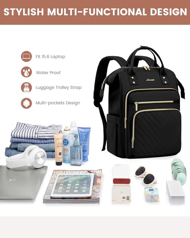 Thumbnail 4 de LOVEVOOK Rucksack Laptop 15,6 Zoll