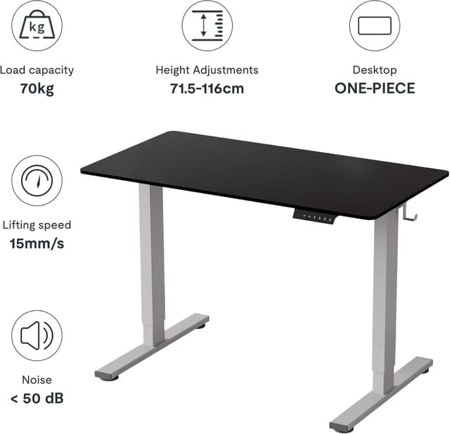 Thumbnail 4 de FLEXISPOT EN1 MAX Escritorio elevable 120x80