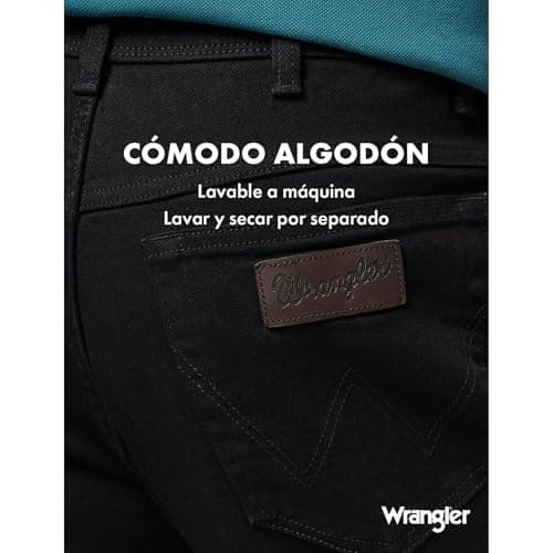 Thumbnail 4 de Wrangler Texas vaqueros 46W talla 34L Black Overdye