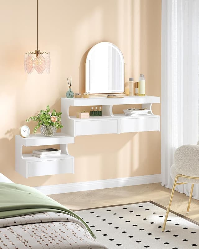 Thumbnail 1 de Hzuaneri Comodino Pensile 30x40x29,2 cm Bianco