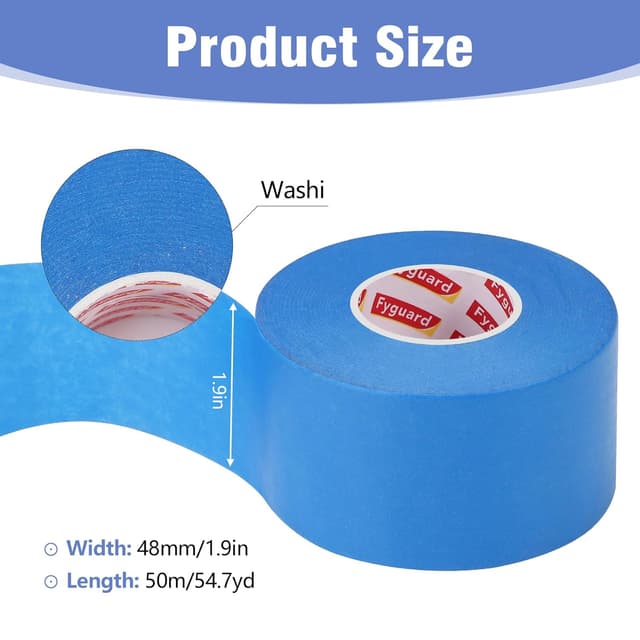Detalle de Fyguard blue masking tape 48mm x 50m