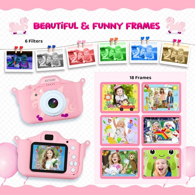 Detalle de Kinder Kamera 2,0" Display 1080P Digitalkamera für Kinder