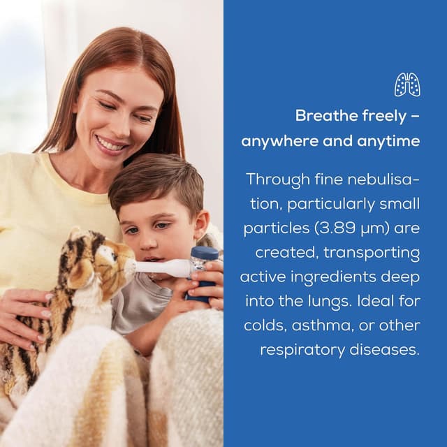 Detalle de Beurer IH49 Nebuliser (Vibrating Membrane) – portable, rechargeable and particularly quiet for children and adults