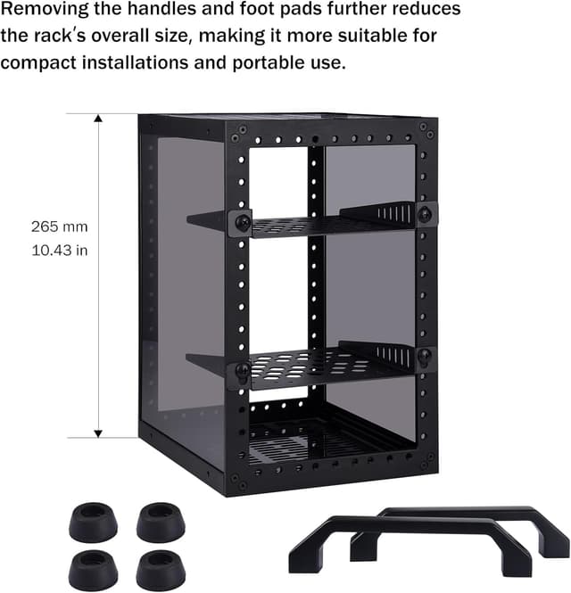 Thumbnail 6 de GeeekPi DeskPi RackMate TT mini server cabinet for mini PCs (10-inch, 3U style)