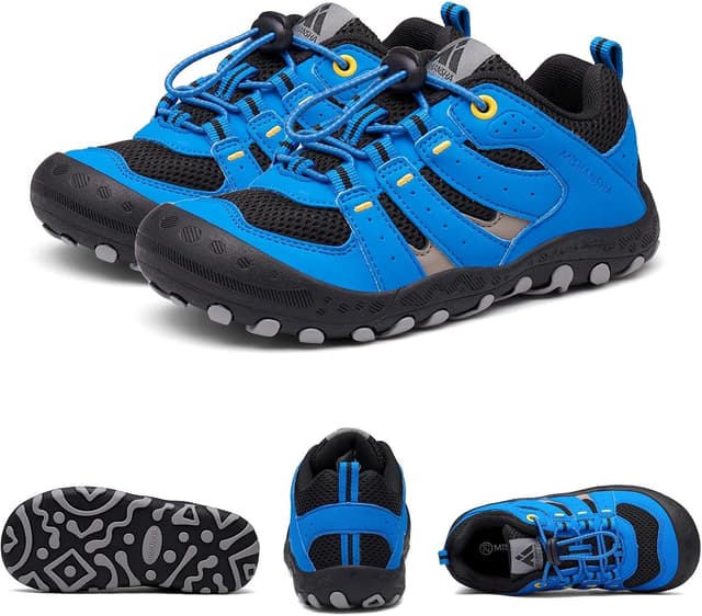 Thumbnail 6 de Mishansha Jungen Mädchen Wanderschuhe mit Klettverschluss – rutschfeste, flexible Walkingschuhe (Gr. 24–38)