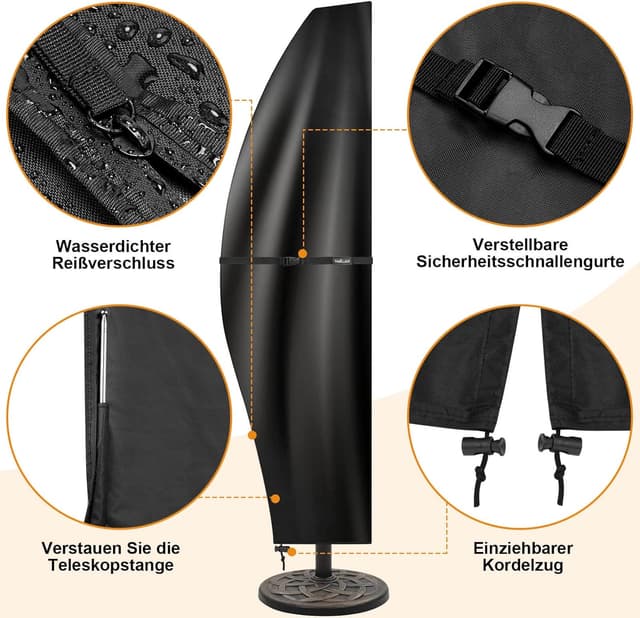 Thumbnail 6 de Tavaler Ampelschirm Schutzhülle 210 cm