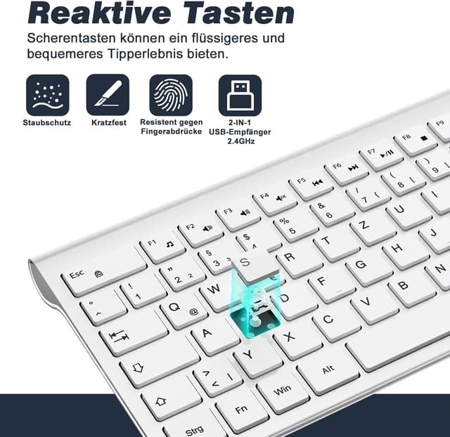 Detalle de cimetech Tastatur Maus Set 100 Std ⌨