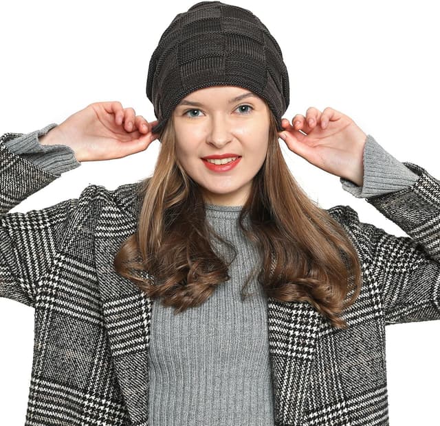 Detalle de Bonnet DonDon hiver slouch en laine