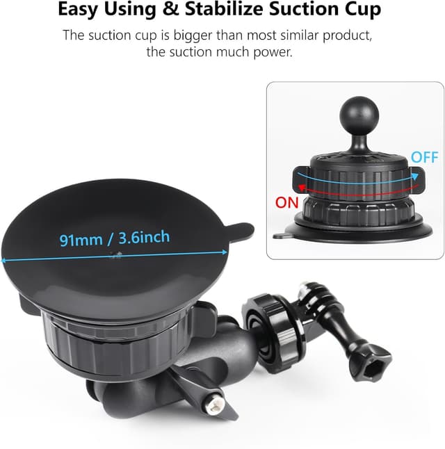 Thumbnail 5 de HSU Suction Cup Mount for Action Camera