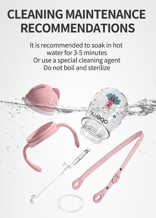 Detalle 2 de Oberni Baby sippy cup 270ml water bottle