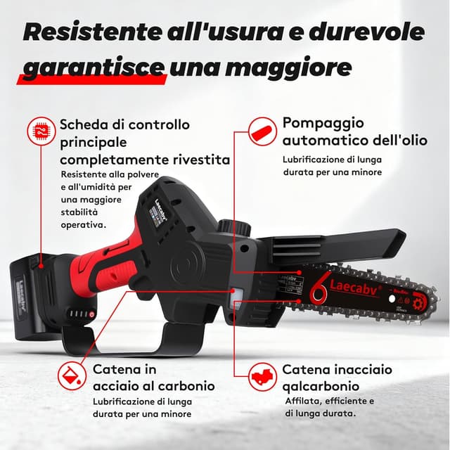 Thumbnail 4 de Laecabv Mini Motosega 6 inch per potatura