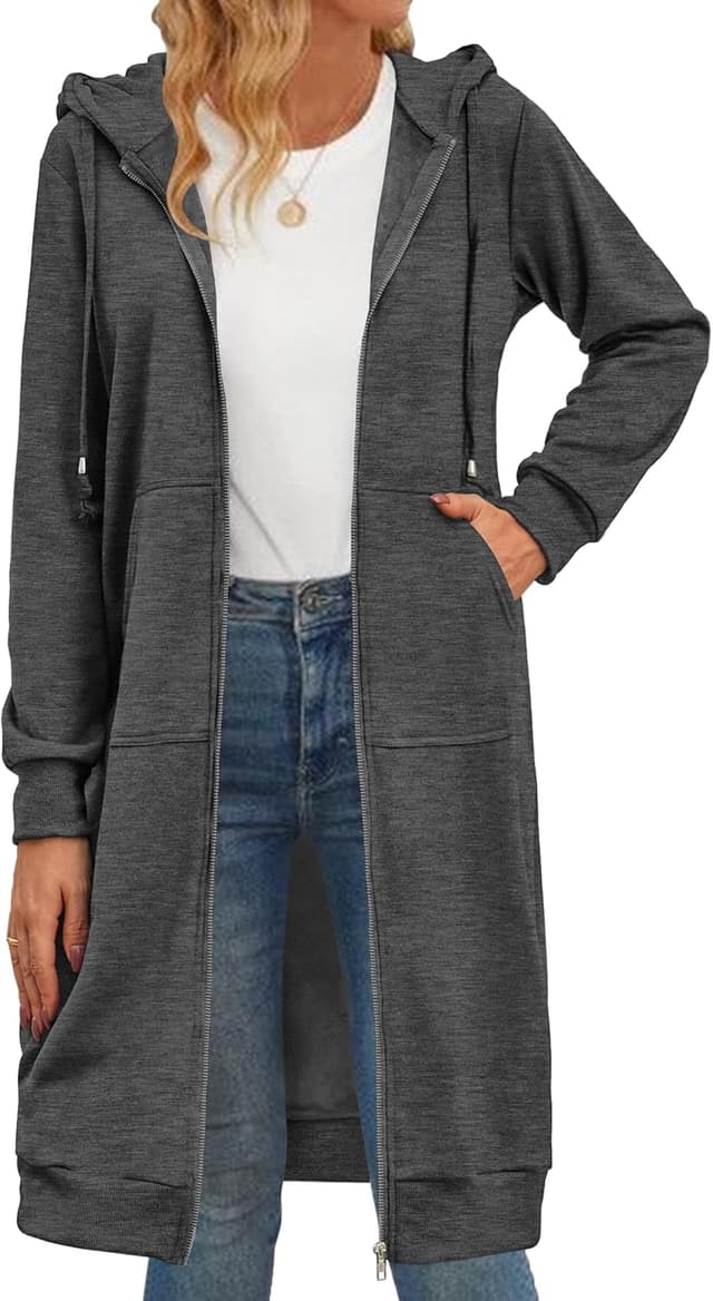 Thumbnail 6 de Zeagoo Zip Up Hoodie Jacket, Oversized Fleece