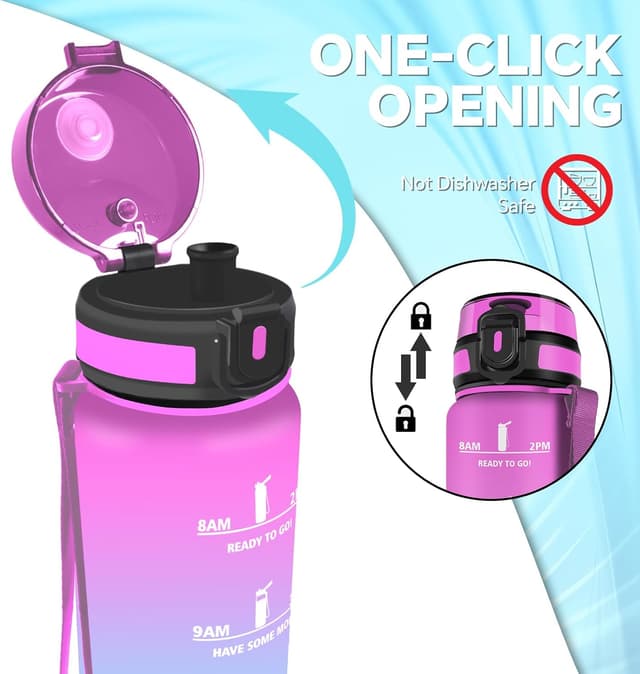 Thumbnail 2 de Botella Infantil 500ml con Filtro y Tapa a Prueba de Fugas