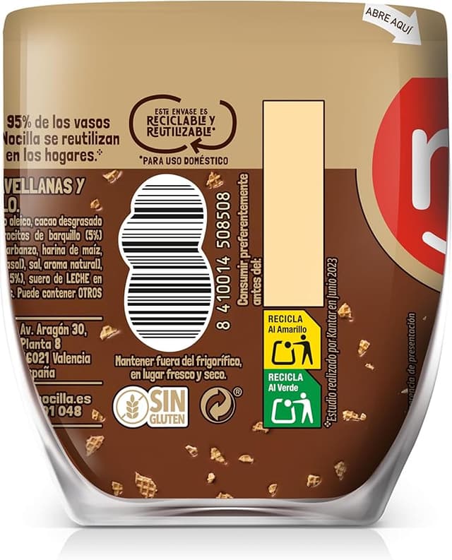 Thumbnail 2 de Nocilla Crunchy Crema de cacao 12×180 g 🥄