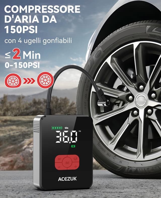 Detalle de ACEZUK M06 avviatore batteria 21800mAh