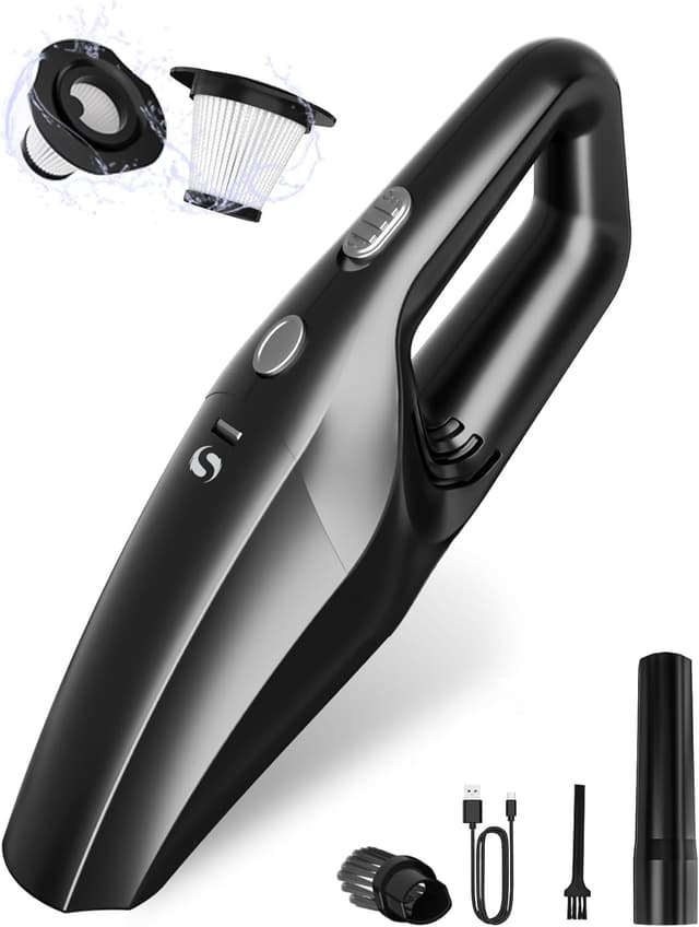 Detalle de SERVOMASTER Handheld Vacuum Cleaner with HEPA filter 🧹