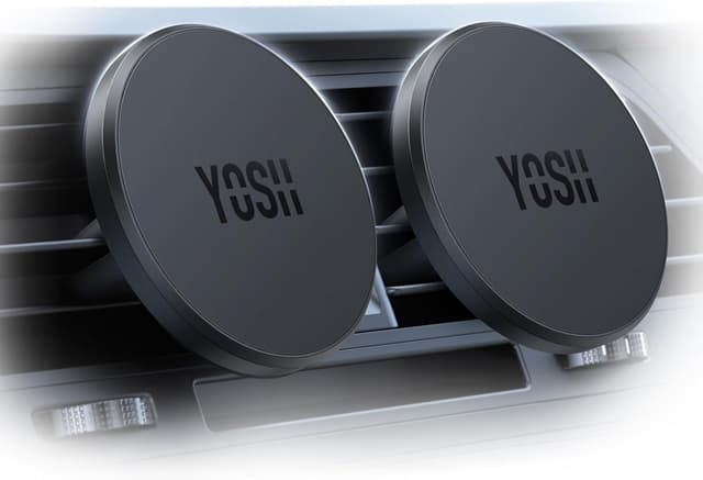 Detalle de YOSH Support téléphone voiture magnétique Mag-Safe (lot de 2) avec maintien 35N+